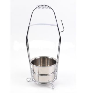 Корзина для угля Garden Premium, серебряная