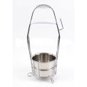 Корзина для угля Garden Premium, серебряная