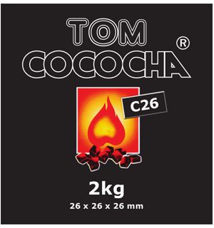 Кокосовый уголь Tom Cococha C26 2кг (125куб)