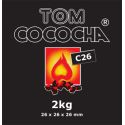 Кокосовый уголь Tom Cococha C26 2кг (125куб), без упаковки