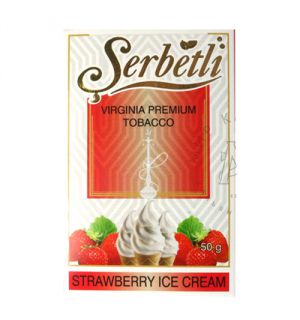 Табак Serbetli Strawberry Ice Cream (Клубничное Мороженое), 50 г