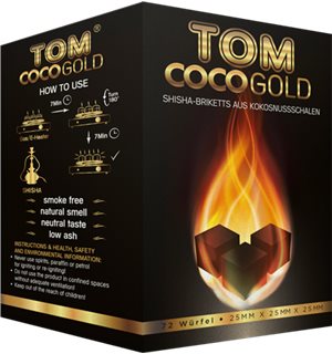 Кокосовый уголь Tom Cococha GOLD 1кг (72 куб)