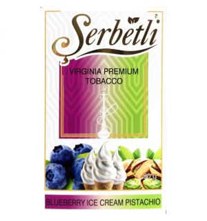 Табак Serbetli Blueberry Pistachio ice cream (Фисташко-Черничное мороженое) 50 г