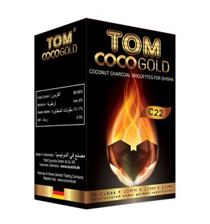 Кокосовый уголь Tom Coco C22 1кг (96куб)