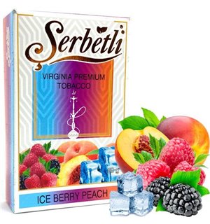 Табак Serbetli Ice Berry Peach (Щербетли Айс Ягоды и Персик) 50 г