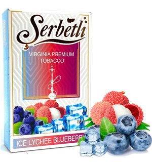 Табак Serbetli Ice Lychee Blueberry (Щербетли Айс Личи Голубика), 50 г