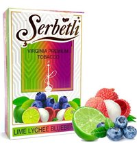 Табак Serbetli Lime Lychee Blueberry (Щербетли Лайм Личи Голубика) 50 г