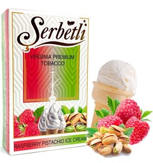 Табак Serbetli Raspberry Pistachio ice cream (Щербетли Малина Фисташковое мороженое) 50 г