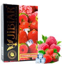 Табак JiBiAR - Ice Strawberry Raspberry (Джибиар Айс Клубника Малина) 50г